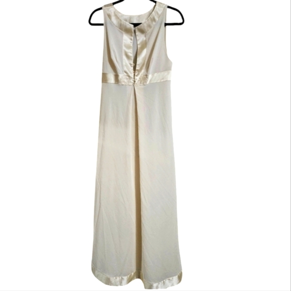 GOSSARD ARTEMIS 1970's Cream Full Length Nightgown Nylon Satin. Size Small - Picture 1 of 11